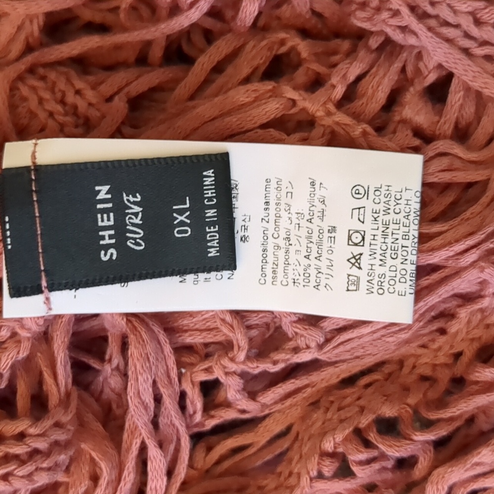 **3/$10** SheIn Curve Macrame Top Size 0XL - Picture 6 of 6